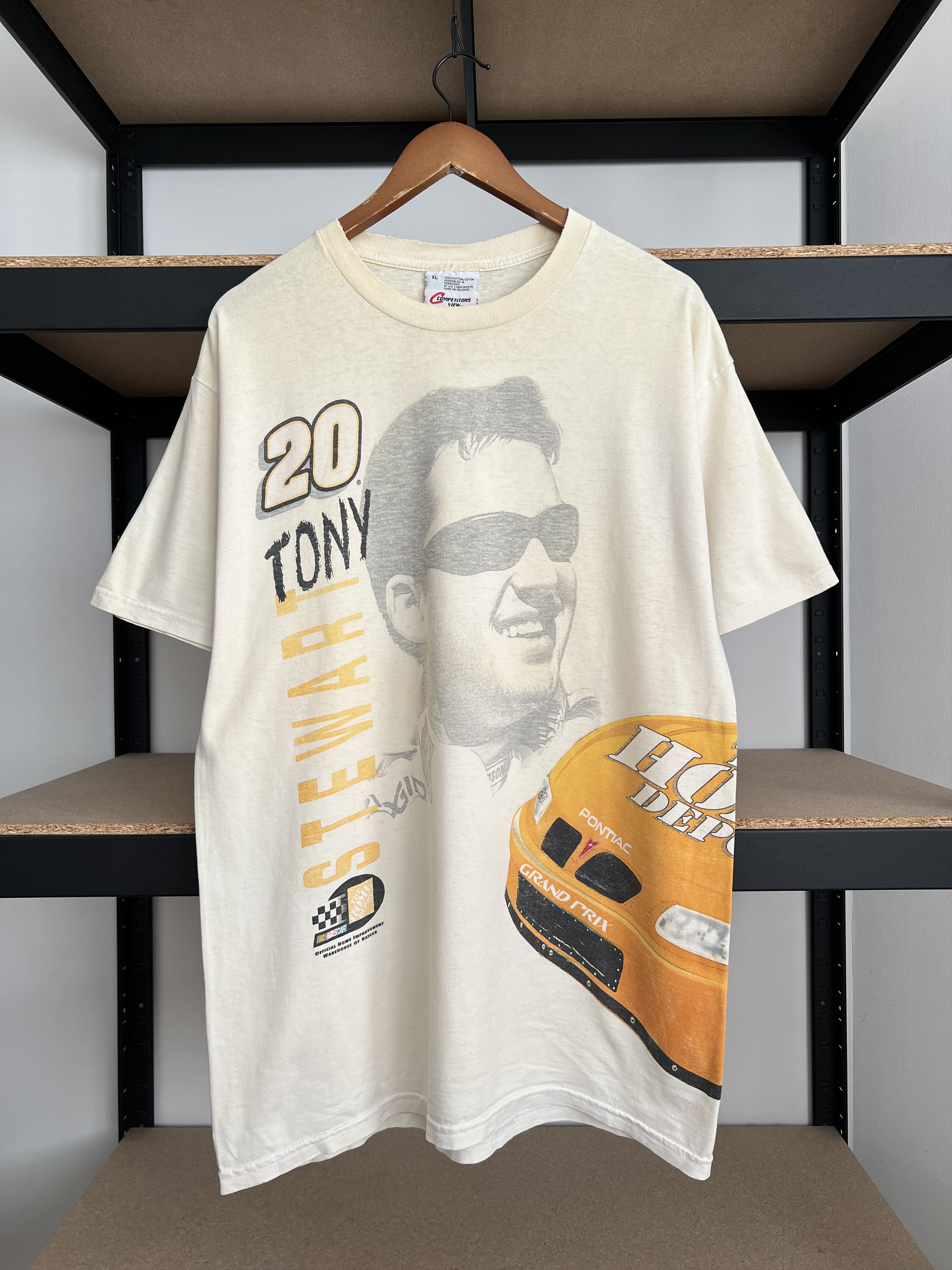 NASCAR Vintage 2000 Tony Stewart Pontiac Grand Prix Nascar T-shirt Size US XL / EU 56 / 4 - 1 Thumbnail