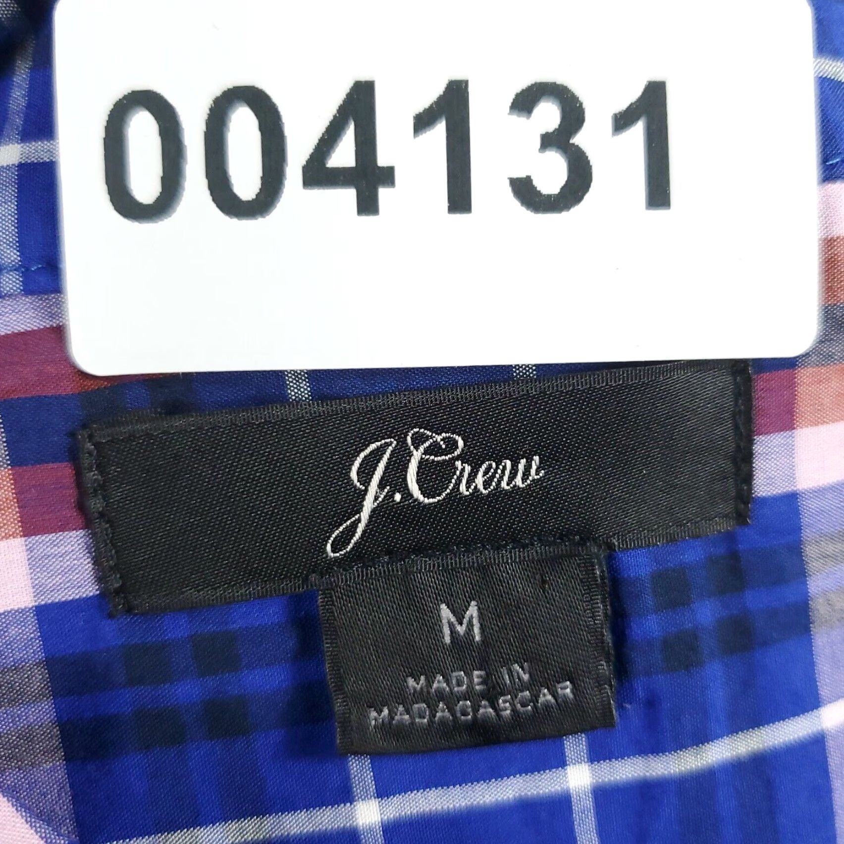 J.Crew VINTAGE J.CREW Blue Red Plaid Button-Up Shirt Women's Medium Long Sleeve Casual Size M / US 6-8 / IT 42-44 - 6 Thumbnail