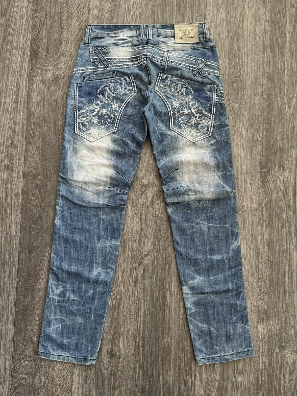 Japanese Brand Y2K Avant Garde Cosmo Lupo Vintage Jeans Size US 31 - 6 Thumbnail