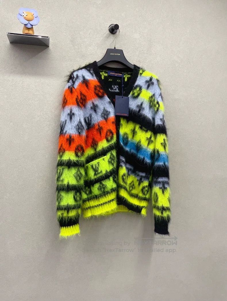 Louis Vuitton Louis Vuitton Colorful mohair knitted cardigan sweater Size US XS / EU 42 / 0 - 3 Thumbnail