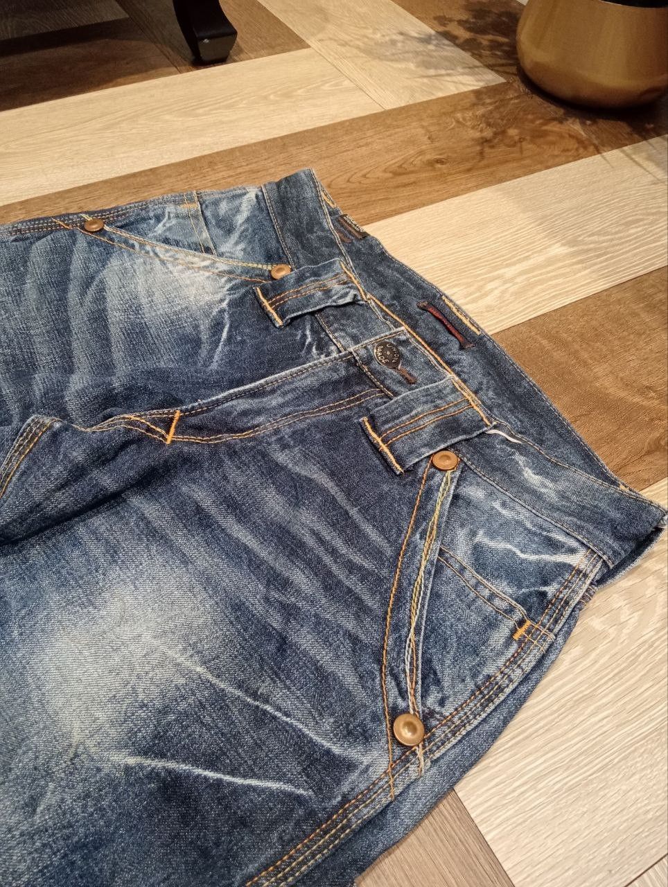 Japanese Brand BLUEWAY JAPAN UNION MADE MODERN VINTAGE WIDE BAGGY DENIM Size US 30 / EU 46 - 5 Thumbnail