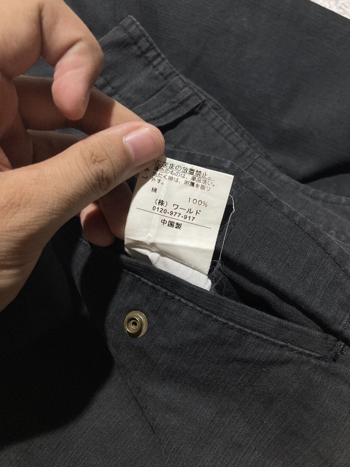 Japanese Brand 2000s Takeo Kikuchi Multipocket Cargo Pants Black Designer Size US 34 / EU 50 - 17 Thumbnail