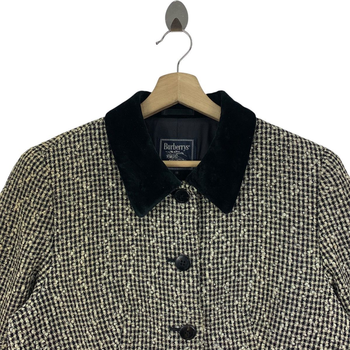 Burberry × Vintage Vintage BURBERRYS Tweed wool jacket Size US M / EU 48-50 / 2 - 2 Thumbnail