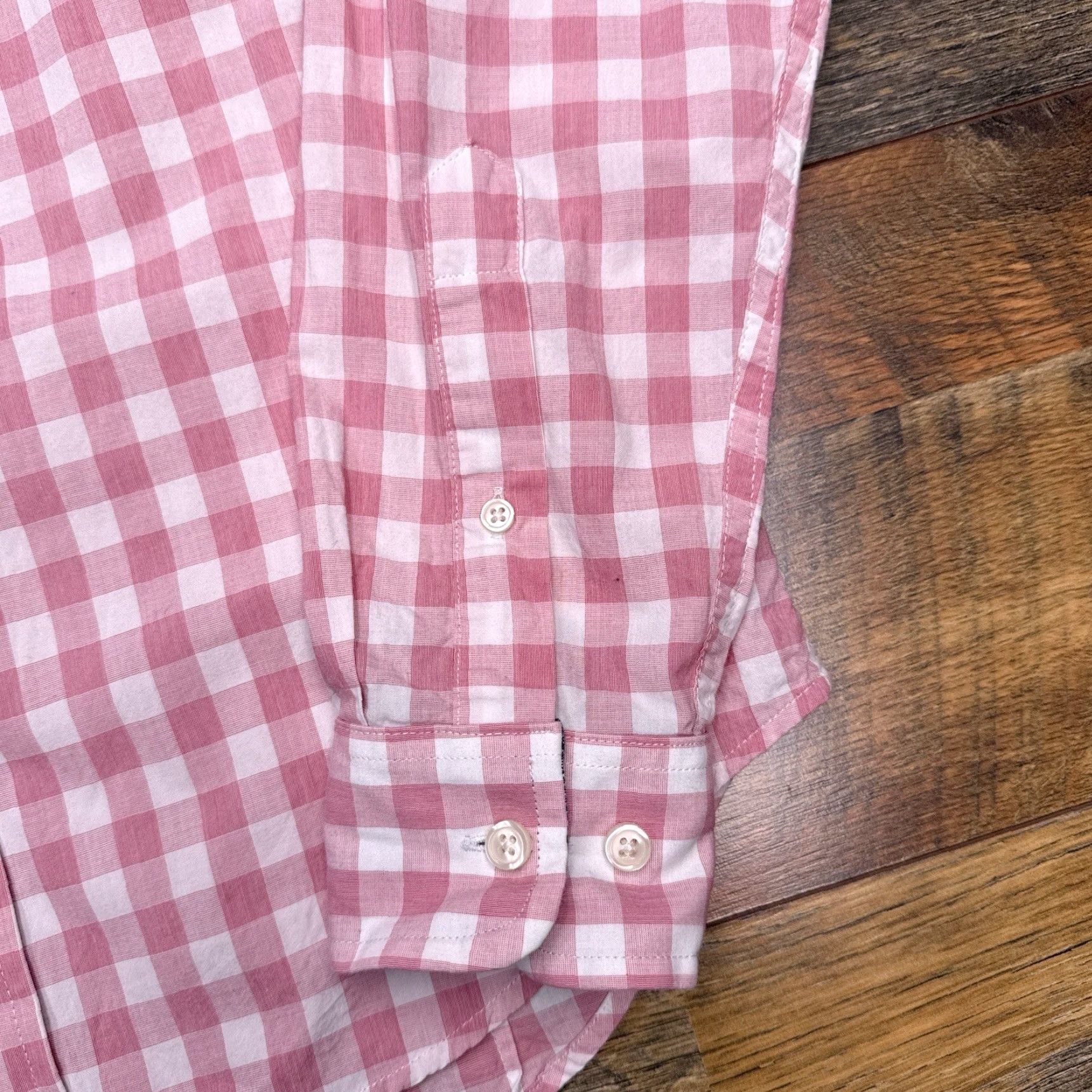 Banana Republic Banana Republic Shirt Mens Small Check Button Up Slim Fit Size US S / EU 44-46 / 1 - 6 Thumbnail