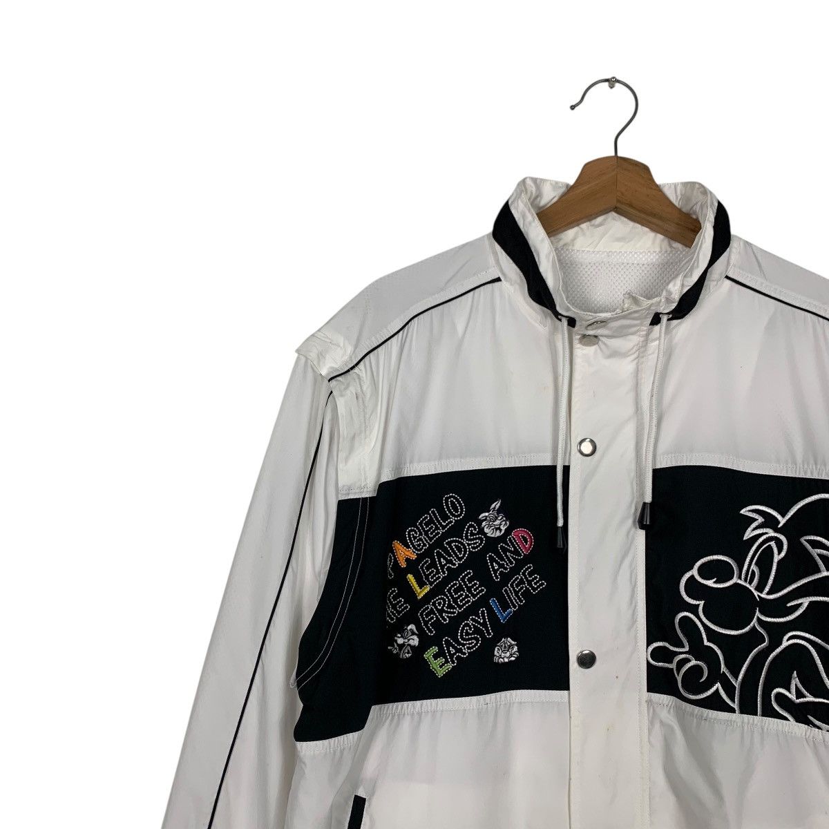 Japanese Brand PAGELO Bunny Graphics Light Zipper Jacket #2496-C112 Size US L / EU 52-54 / 3 - 6 Thumbnail