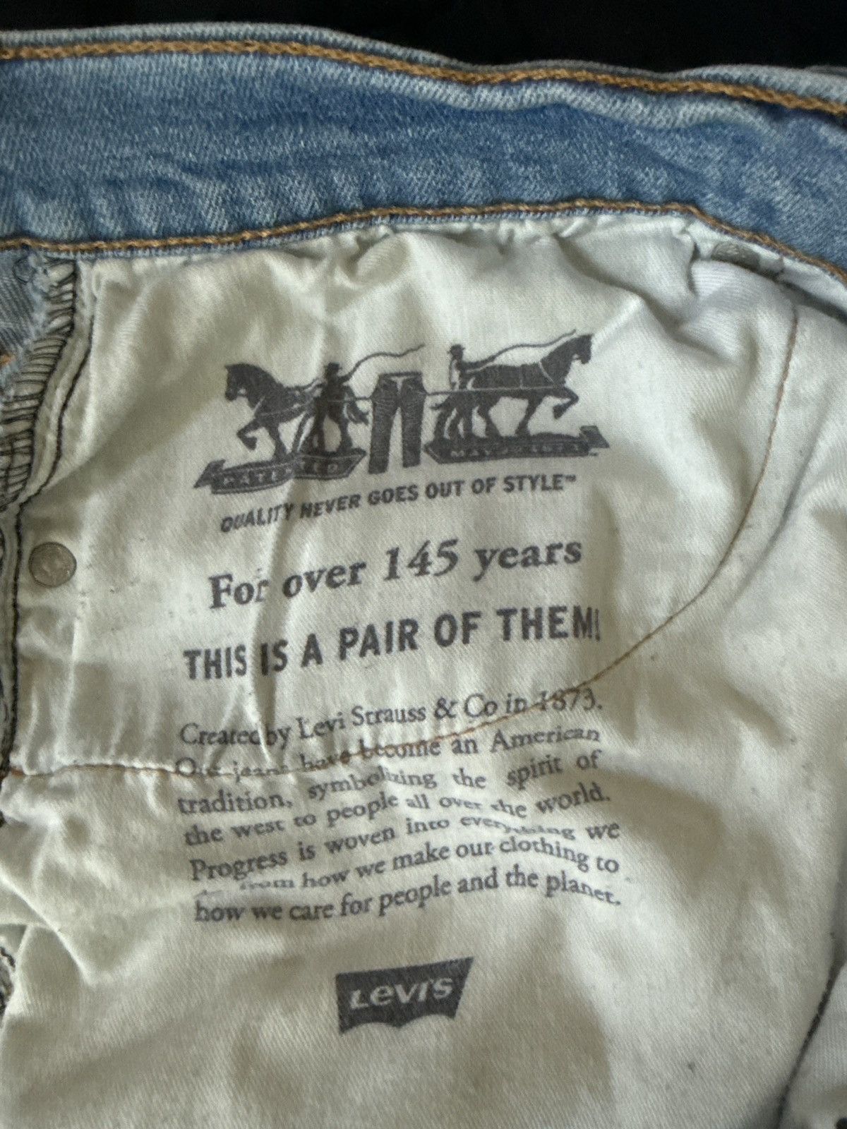 Levi's Levis 502 42x32 light wash Jeans Size US 42 / EU 58 - 3 Thumbnail