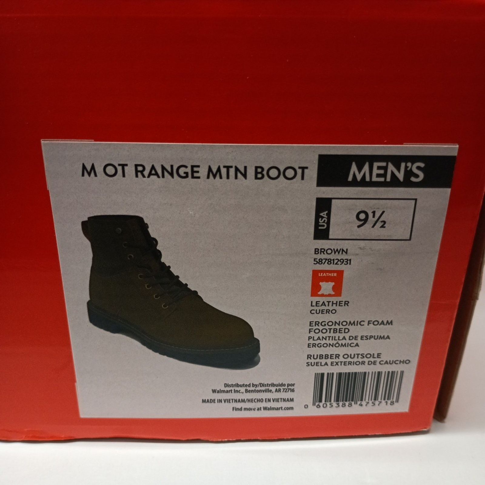 Other Ozark Trail Men's Range Mountain Hiking Boots Size 9.5 Brown Size US 9.5 / EU 42-43 - 8 Thumbnail