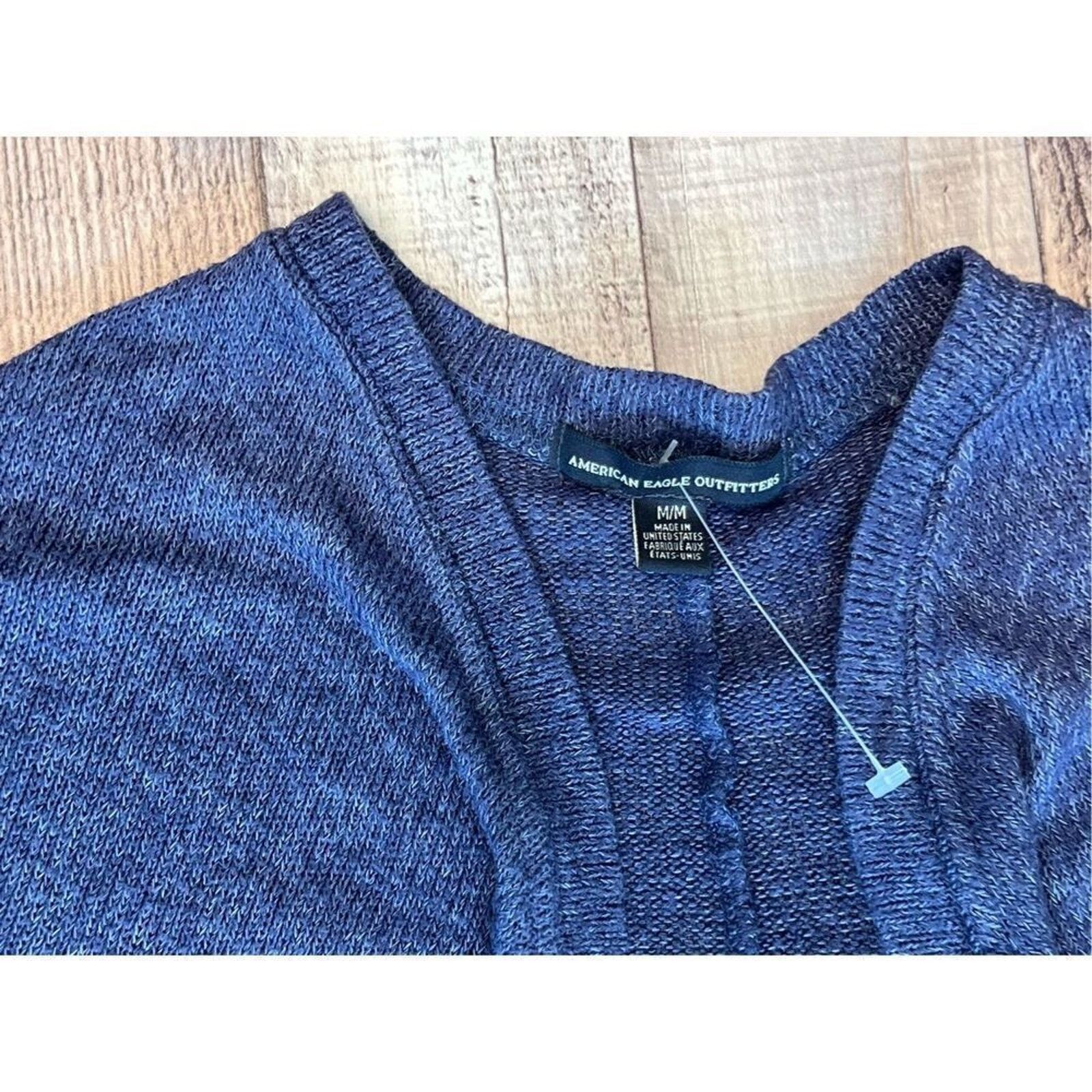 American Eagle Outfitters American Eagle Blue Open Shrug Cardigan Sweater MEDIUM Size M / US 6-8 / IT 42-44 - 5 Thumbnail