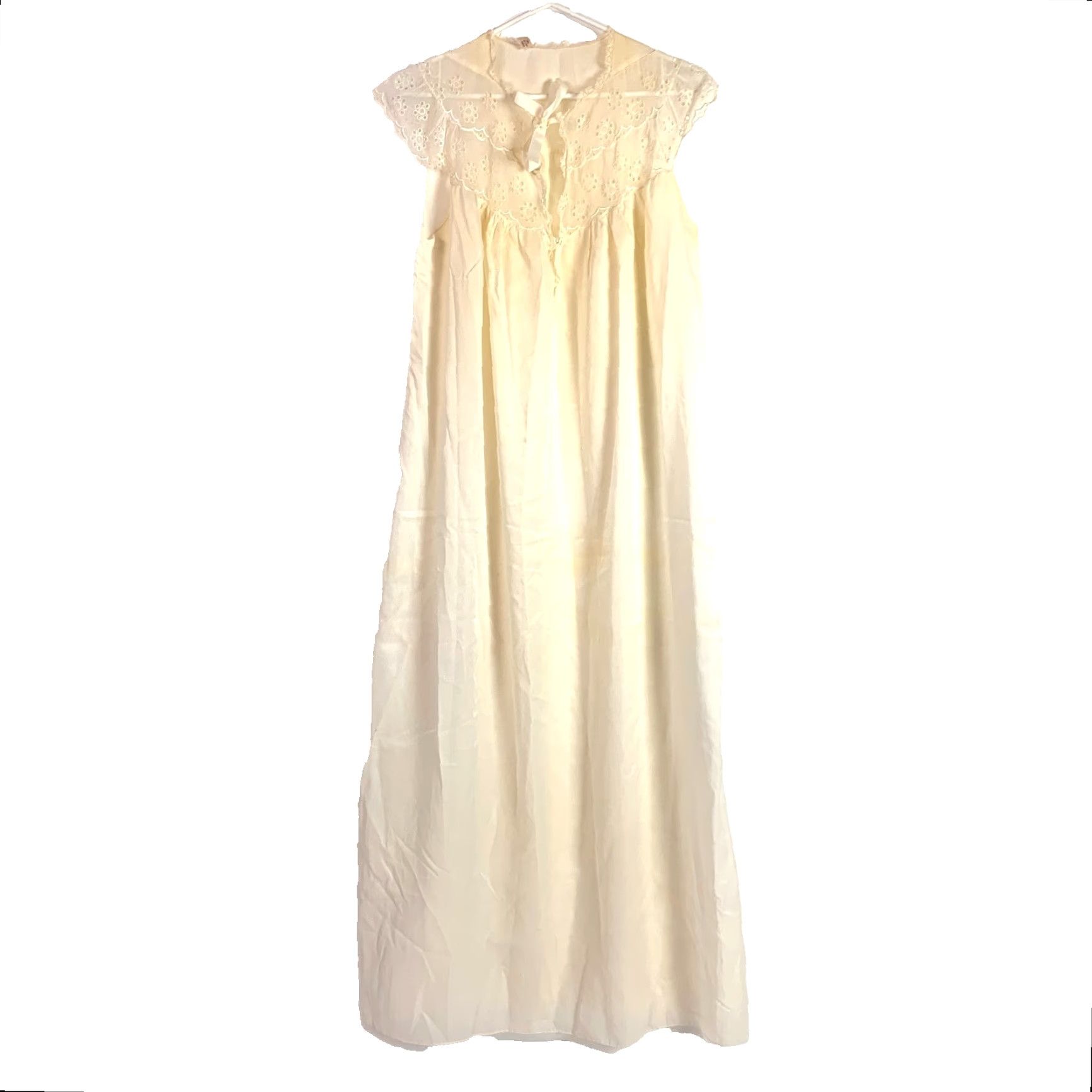 Vintage VINTAGE Godfried Nightgown Shirt Nylon Yellow 1960s Small Womens Size ONE SIZE - 2 Thumbnail