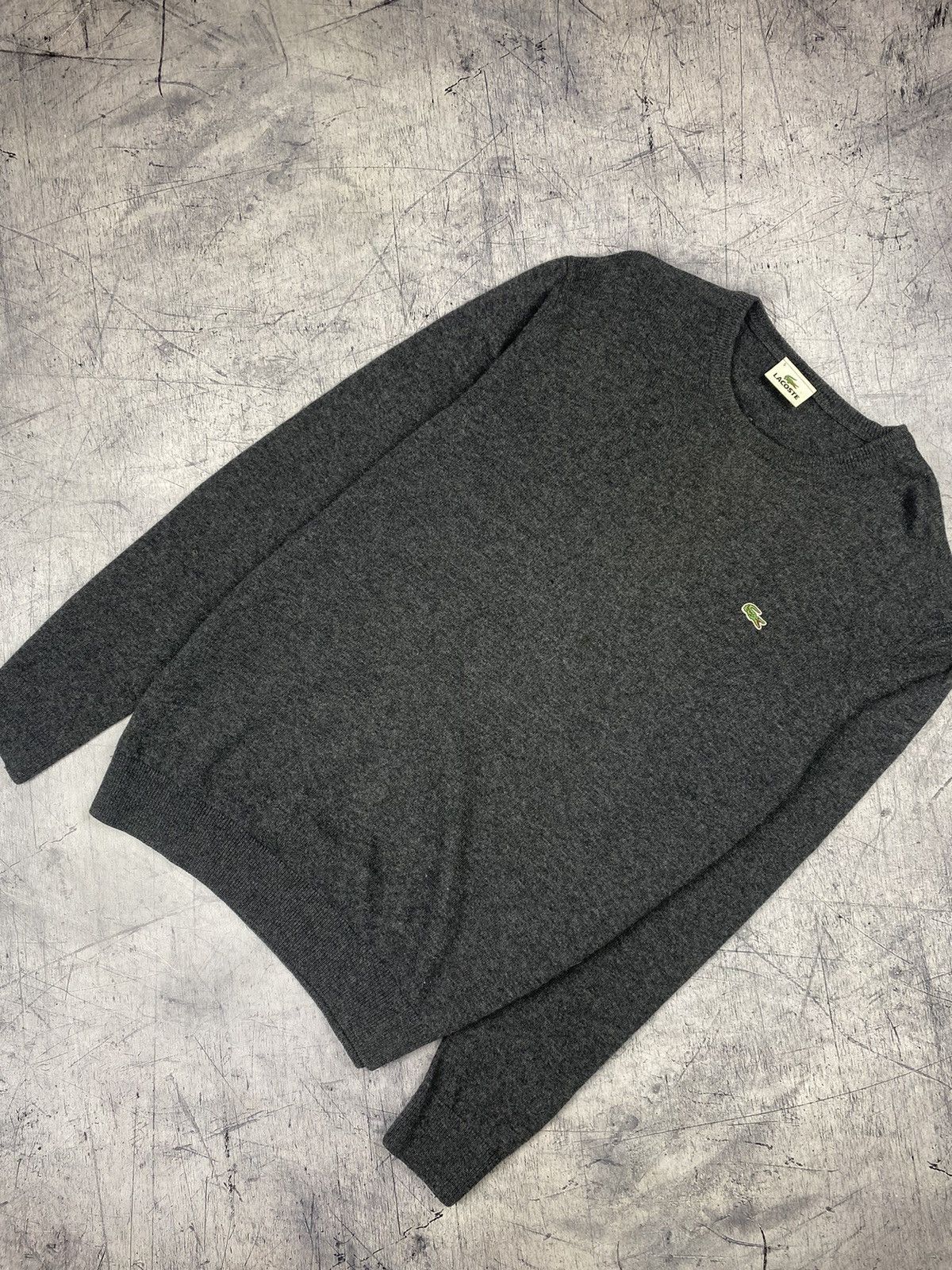Lacoste Vintage Lacoste Wool Sweater Men's Size L Gray 90's Size US L / EU 52-54 / 3 - 1 Thumbnail