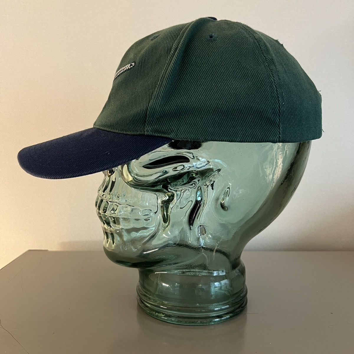 Nike Vintage 90s Nike Swoosh Applique Cap Size ONE SIZE - 6 Thumbnail