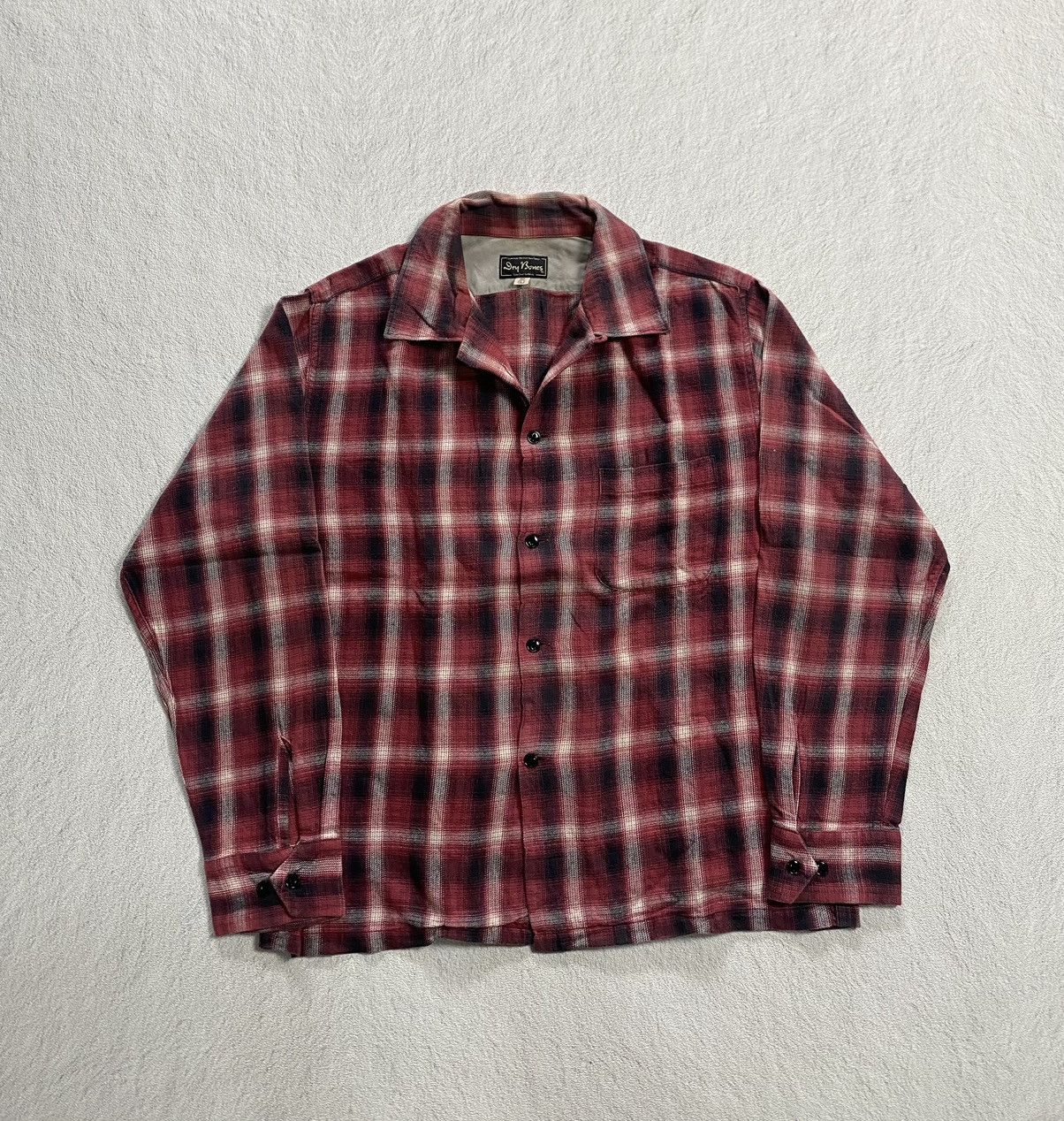 Dry Bones × Japanese Brand × Toyo Enterprises Dry Bones Plaid Flannel Shirt Size US L / EU 52-54 / 3 - 1 Thumbnail