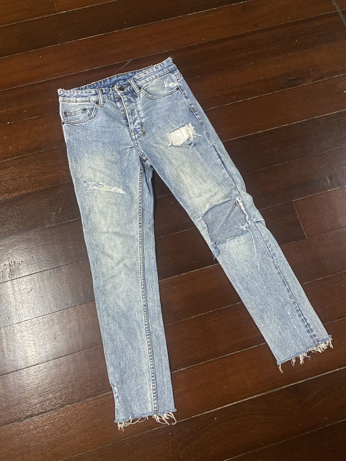 Ksubi Ksubi Jeans Mens Chitch Punk Thrashed Slim Blue distressed Size US 31 - 2 Thumbnail