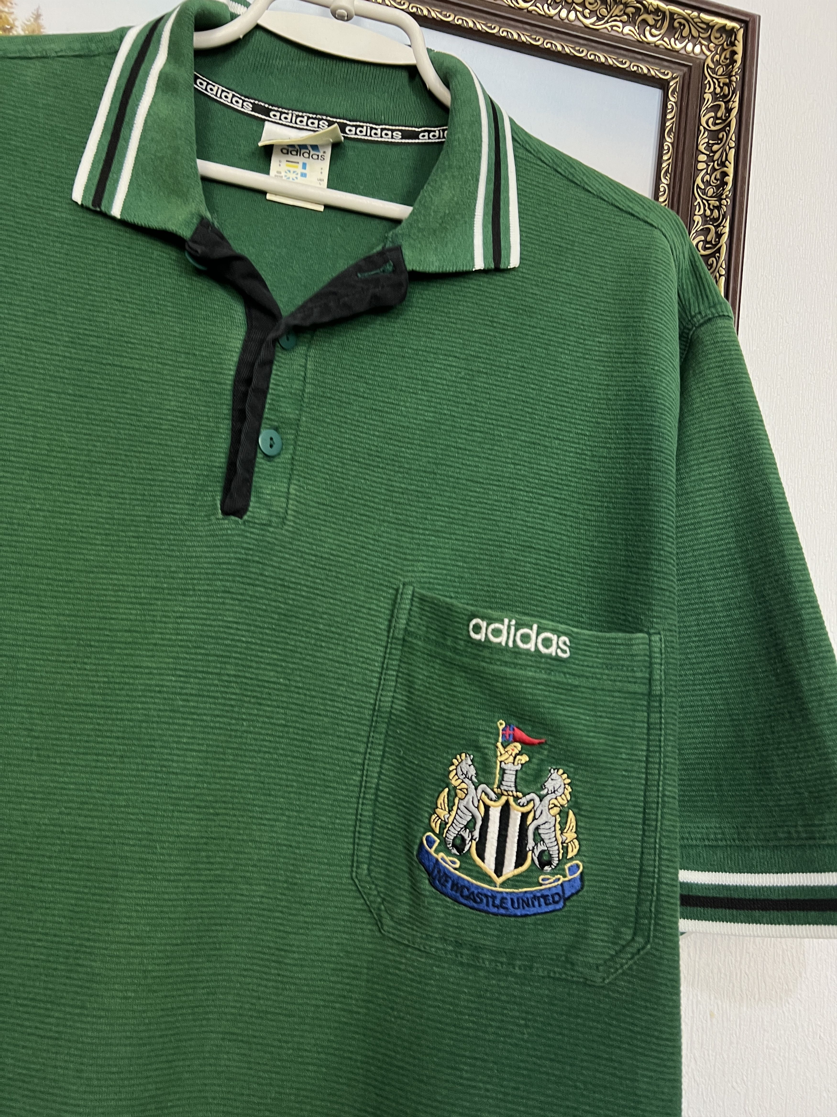 Adidas Newcastle United Football Train Polo Shirt Jersey Trikot Size US L / EU 52-54 / 3 - 3 Thumbnail