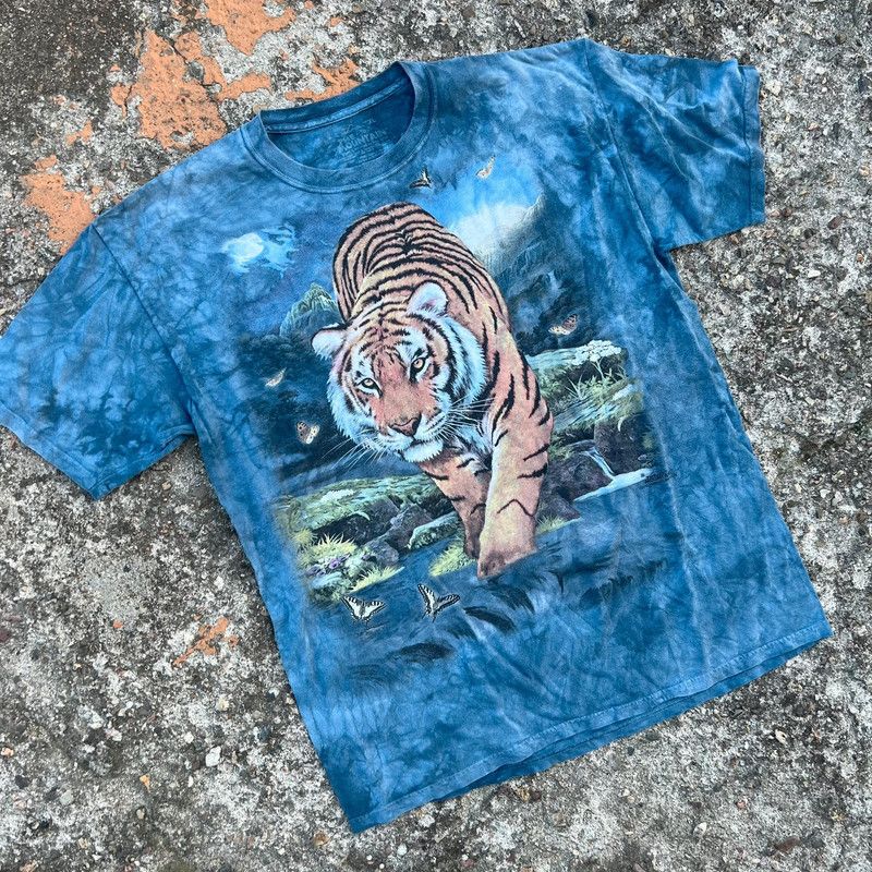 Vintage Vintage T-shirt with Tiger 3d Full Print Size US XL / EU 56 / 4 - 3 Thumbnail
