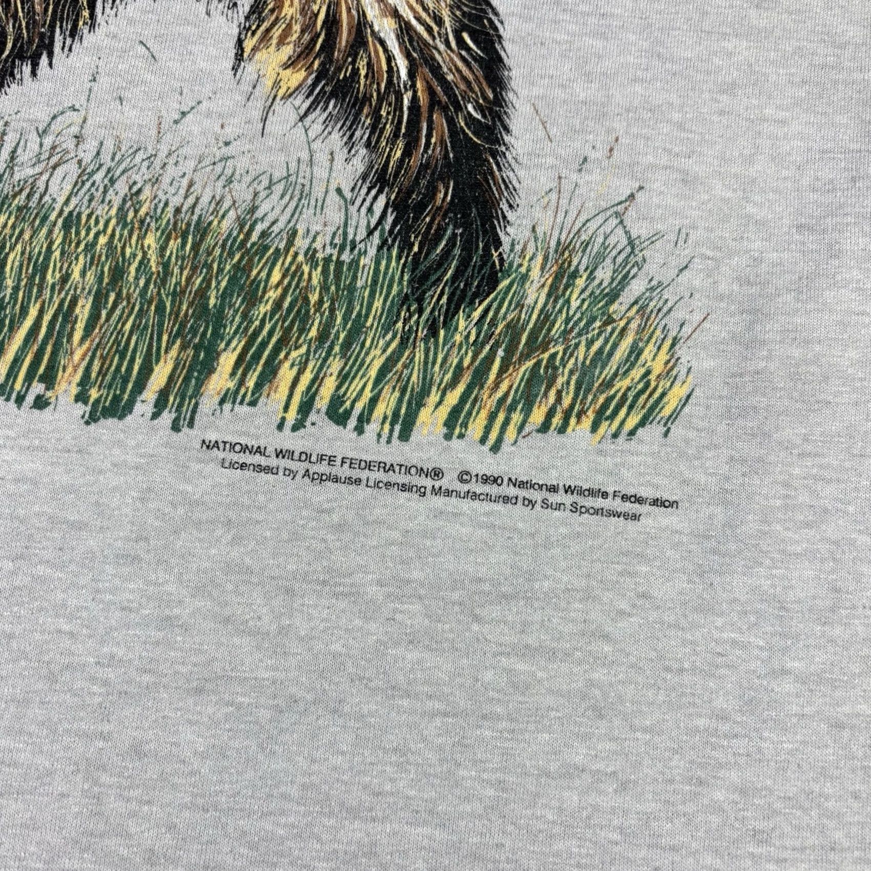 Vintage VINTAGE National Wildlife T Shirt Brown Bear Art M & M Size M USA 80s 90s Graphic Print Crew Neck Short Sleeve Men Brown USA Knit Cotton T-Shirt Mens Size US M / EU 48-50 / 2 - 6 Thumbnail