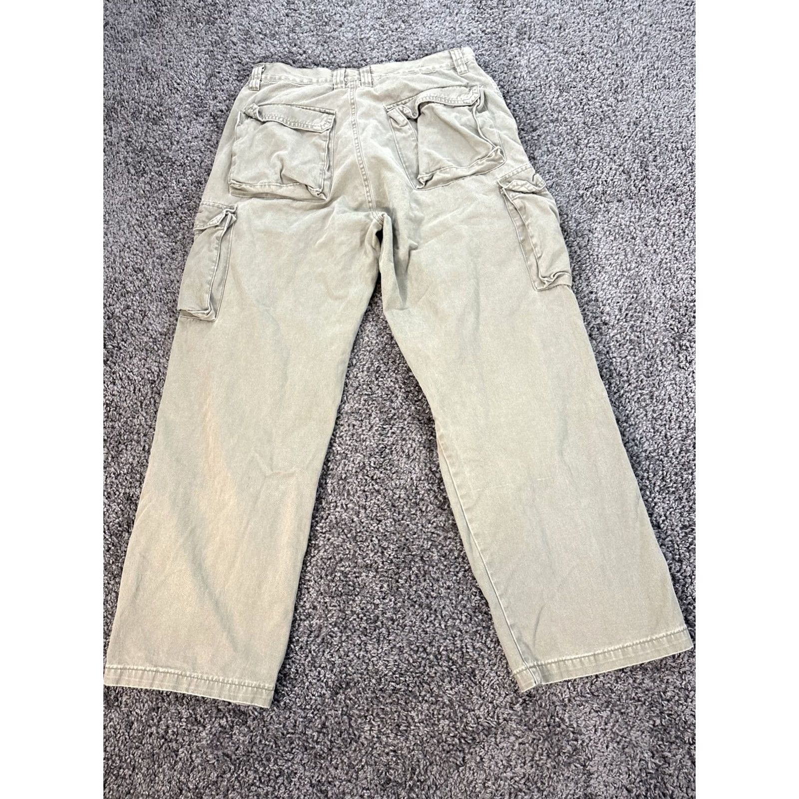 Toy Machine VINTAGE Machine Cargo Pants Mens 34x30 Army Green Wide-Leg Baggy 90s Mens Size US 34 / EU 50 - 6 Thumbnail