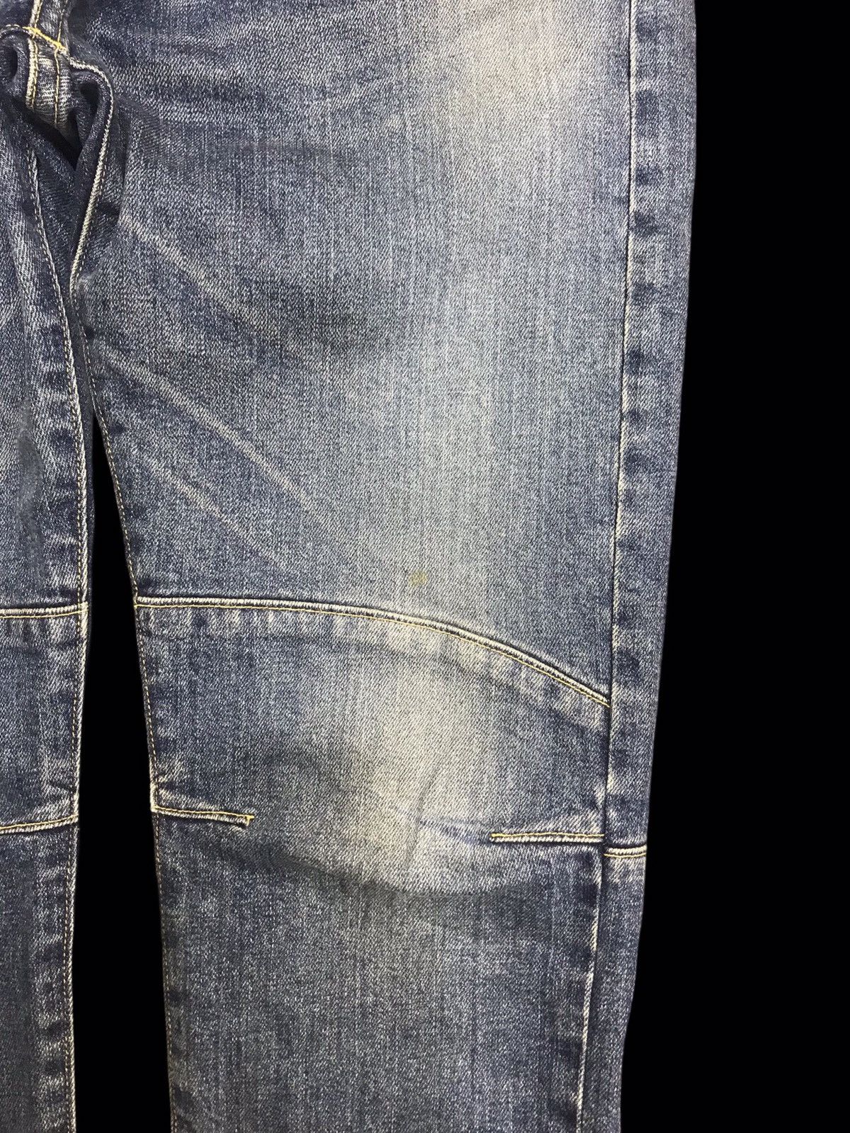 Toyo Enterprises 💥BIKER DENIM💥GOLD BY TOYO ENT SKINNY BIKER DENIM F317 Size US 32 / EU 48 - 5 Thumbnail