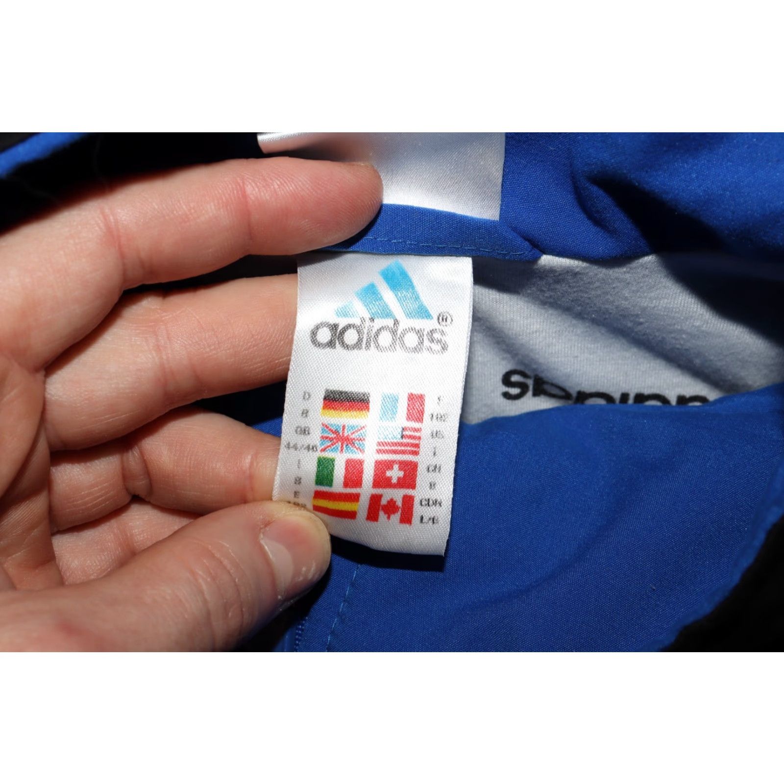 Adidas ADIDAS Jacket Vintage 1996/1998 Black Blue Large Men Regular Full Zip 90s Swiss Shooting Sport Federation Size US L / EU 52-54 / 3 - 6 Thumbnail