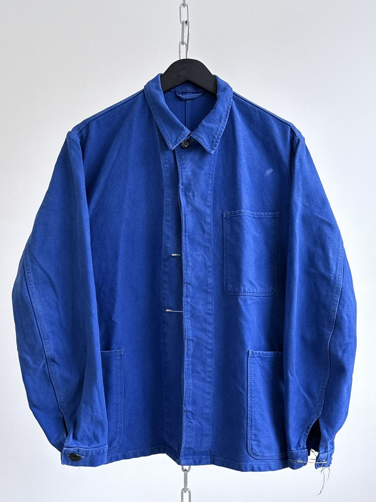 Vetra Vintage 60s „Lutteurs” French Workwear Sanfor Chore Jacket Size US L / EU 52-54 / 3 - 3 Thumbnail