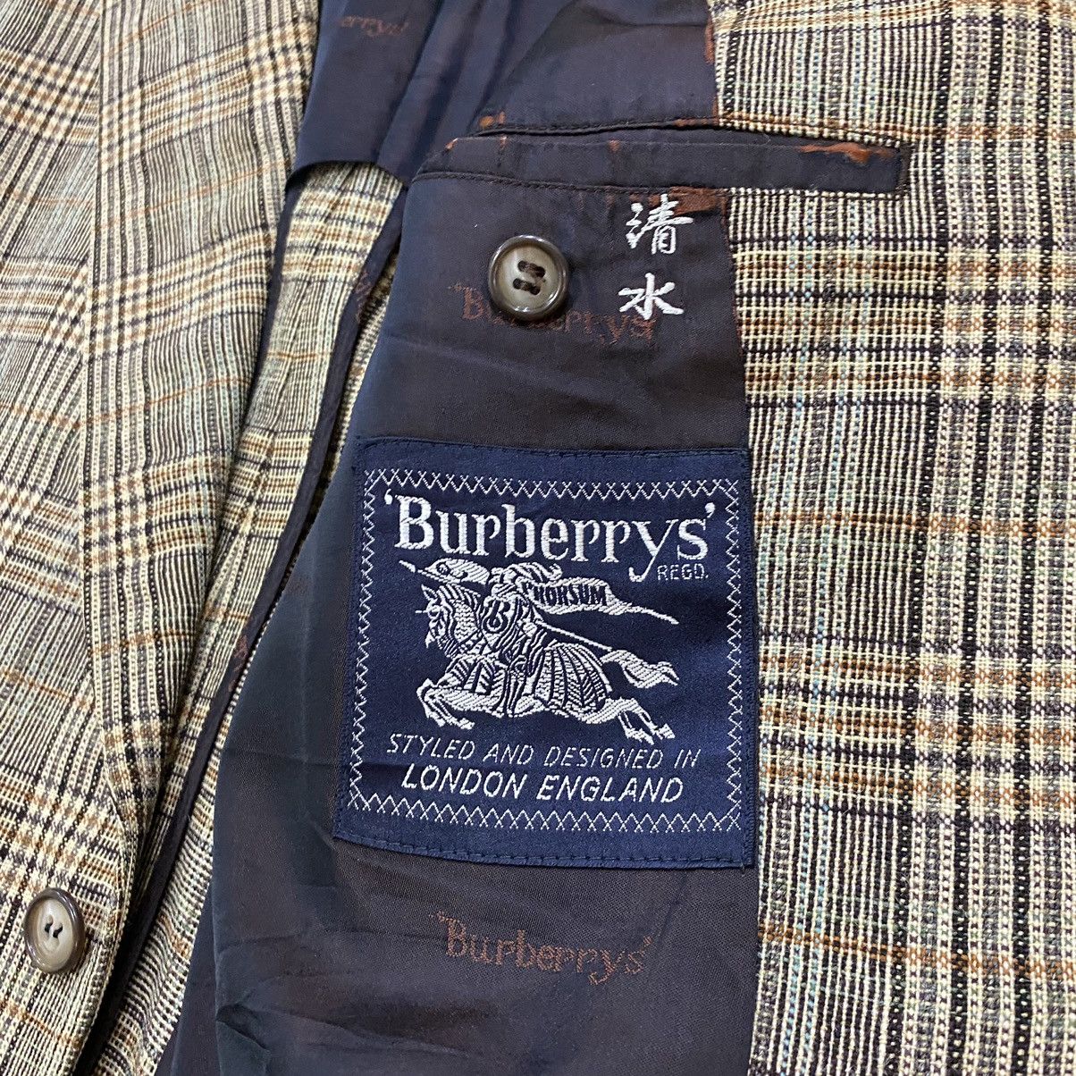 Burberry 🌟VTG BURBERRYS ENGLAND WOOL STRIPES COATS BLAZER Size US S / EU 44-46 / 1 - 7 Thumbnail