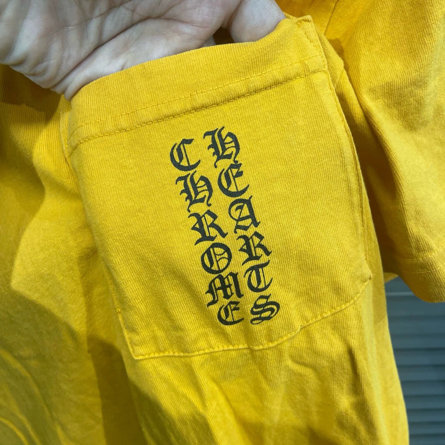 Chrome Hearts Chrome Hearts Mustard Devanagari Script Tee XS 99 New Size US XS / EU 42 / 0 - 4 Thumbnail