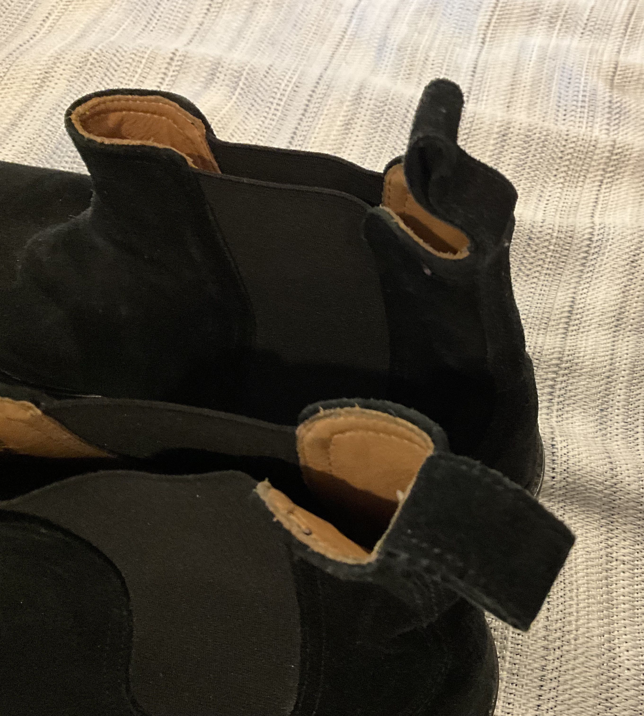 Barneys New York Men’s Barneys NY Black Suede Boots Made in Italy 10 1/2M Size US 10.5 / EU 43-44 - 11 Thumbnail