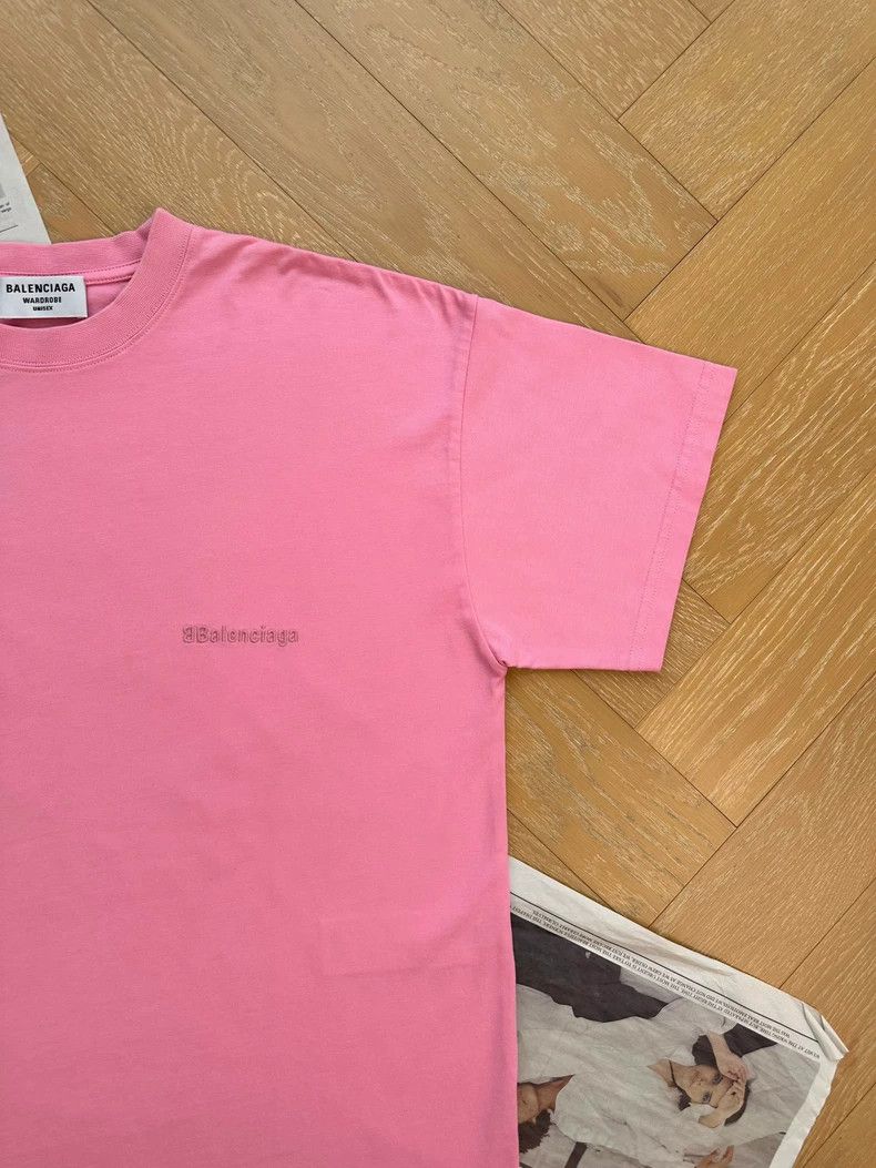Balenciaga Balenciaga Vintage Plain Short Sleeve Drop Shoulder T-Shir Size US S / EU 44-46 / 1 - 5 Thumbnail