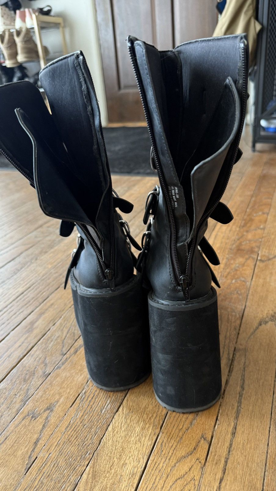 Demonia Cult Demonia Heart SWING-230 Black Boots Size US 9 / IT 39 - 4 Thumbnail