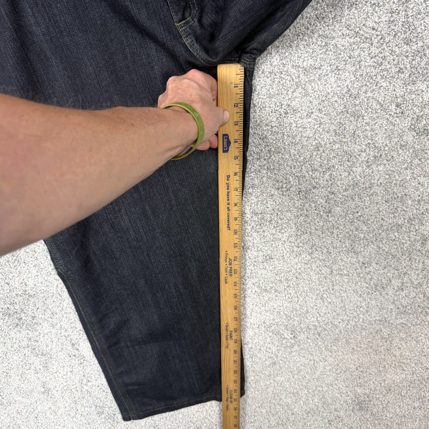 Wrangler Wrangler Carpenter Jeans Mens 36x25 Denim Dark Indigo Jeans Workwear Cargo Pockets Hammer Loop Baggy 90s Grunge Denim Vintage No N/A Size US 36 / EU 52 - 4 Thumbnail