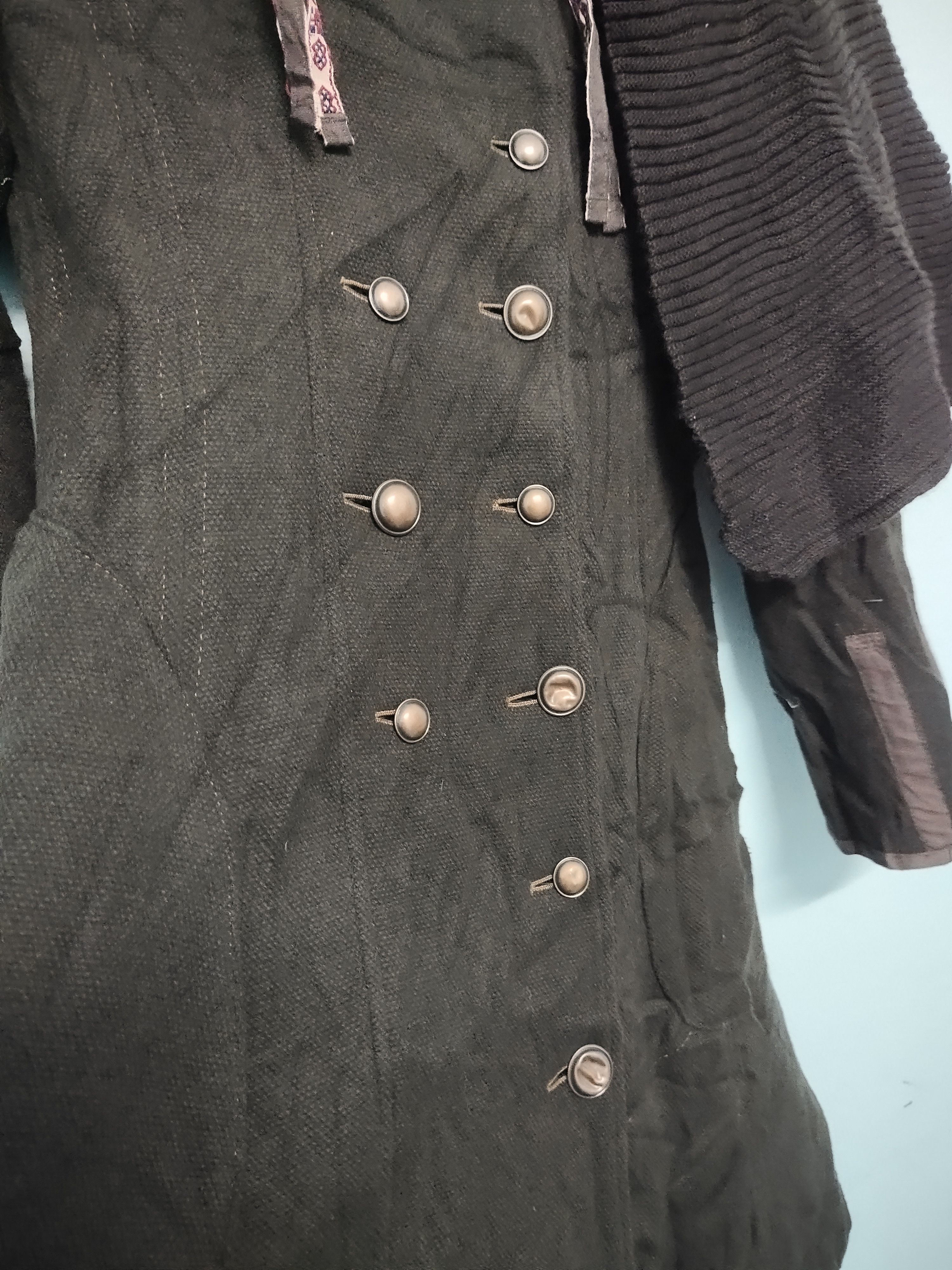Marithe + Francois Girbaud Marithe Francois Girbaud Brown Alpaca Wool Blend Long Jacket Size S / US 4 / IT 40 - 8 Thumbnail