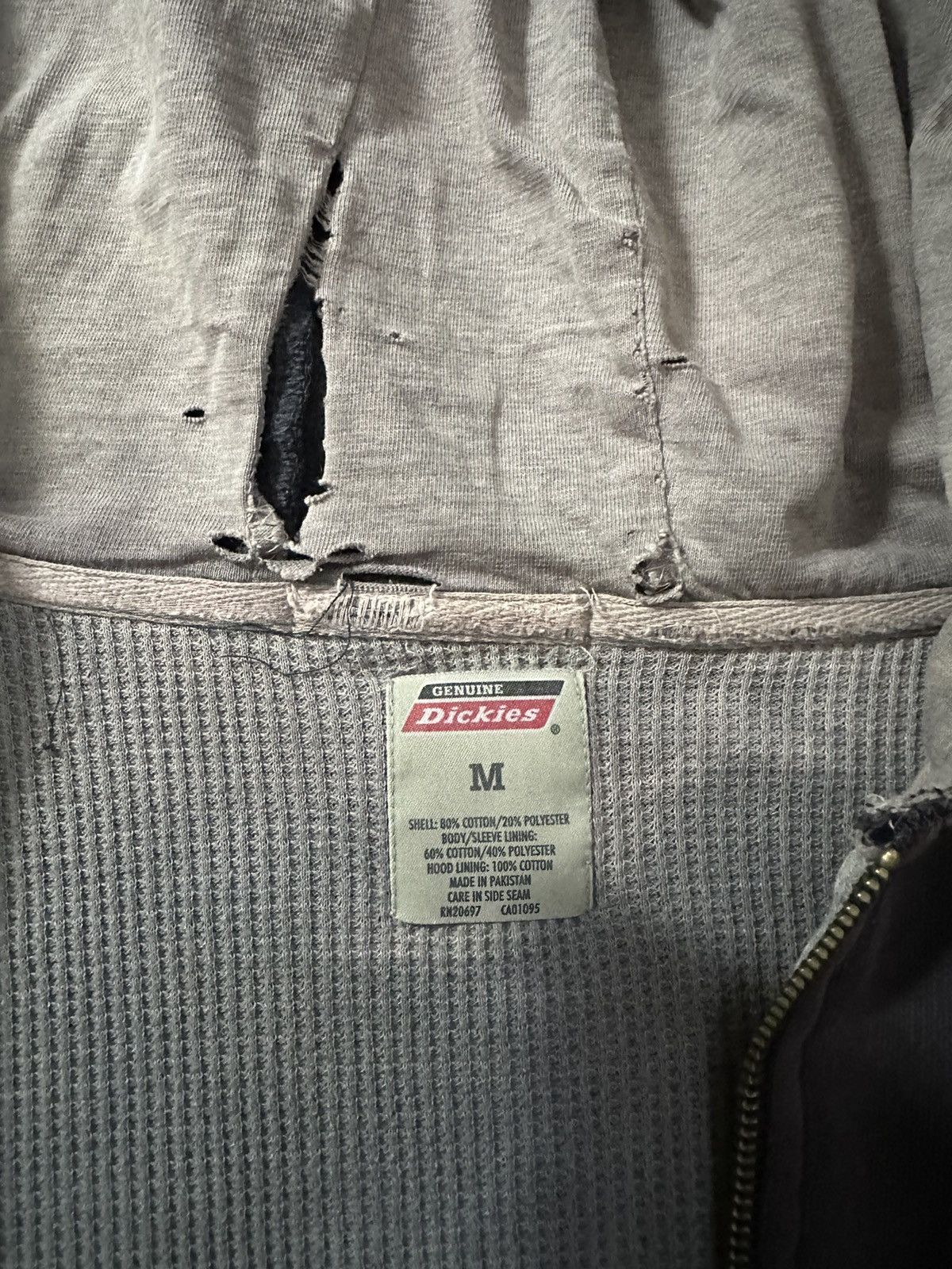 Dickies × Vintage Dickies vintage distressed faded zip up hoodie Size US M / EU 48-50 / 2 - 6 Thumbnail