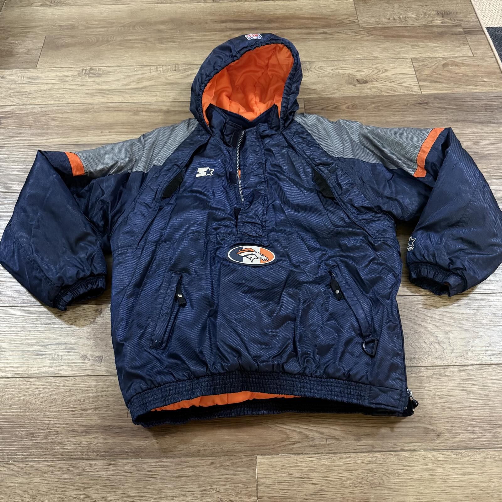 Starter Vintage Denver Broncos Starter Pro Line NFL Puffer Jacket Size US XL / EU 56 / 4 - 1 Thumbnail
