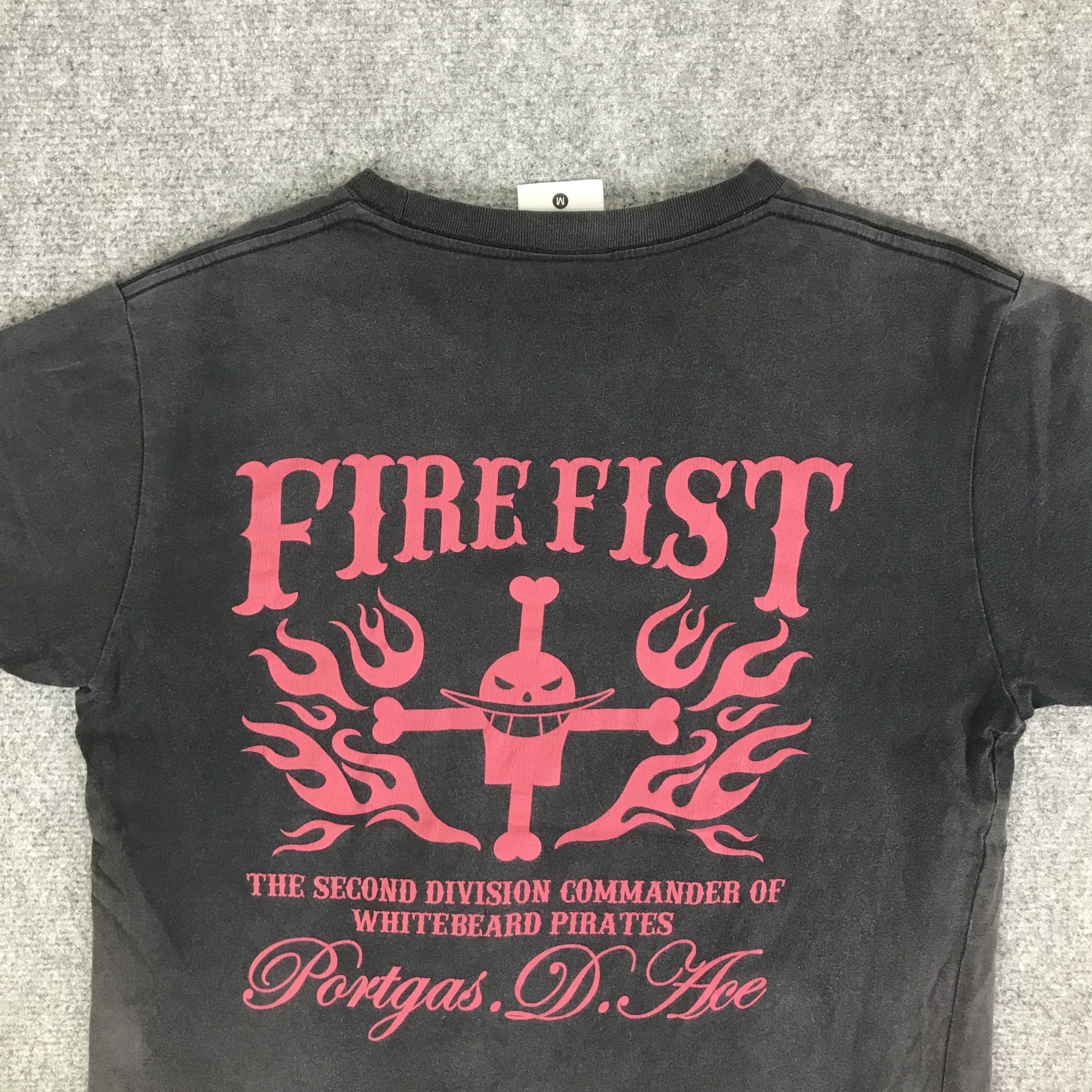 One Piece ONE PIECE ACE BLACK FADED T-SHIRT K117B11 Size US M / EU 48-50 / 2 - 4 Thumbnail