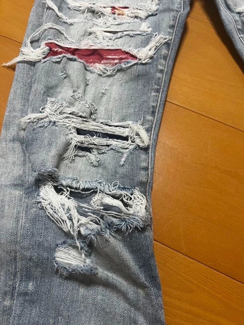 Amiri Amiri genuine rainbow multi-element patchwork jeans Size US 29 - 4 Thumbnail