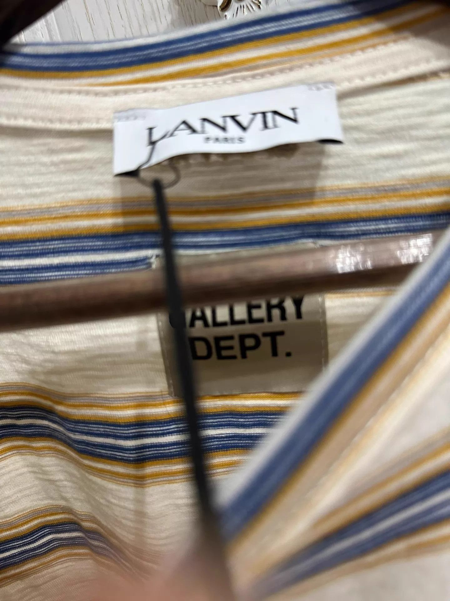 Lanvin Lanvin x Gallery Dept Striped Unisex Tee Size US S / EU 44-46 / 1 - 5 Thumbnail