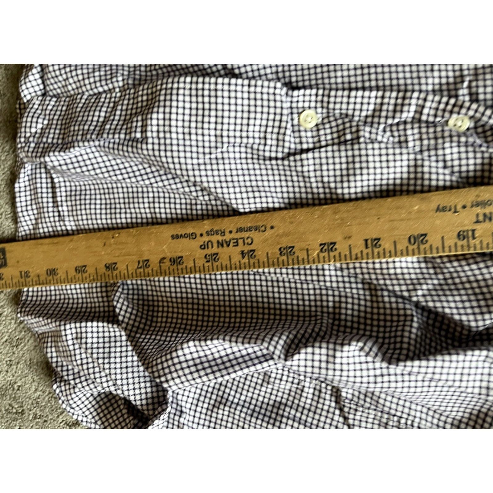 Polo Ralph Lauren Polo Ralph Lauren Shirt Adult 15.5 White Gingham Button-Up Size US M / EU 48-50 / 2 - 5 Thumbnail