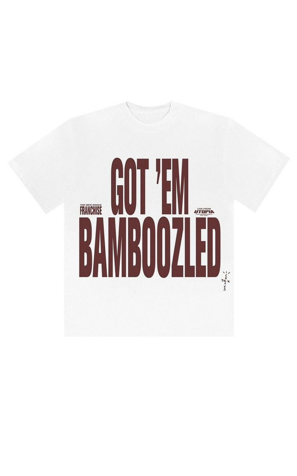 Travis Scott *DS* Travis Scott Franchise Got Em Bamboozled Tee Size US XL / EU 56 / 4 - 1 Thumbnail