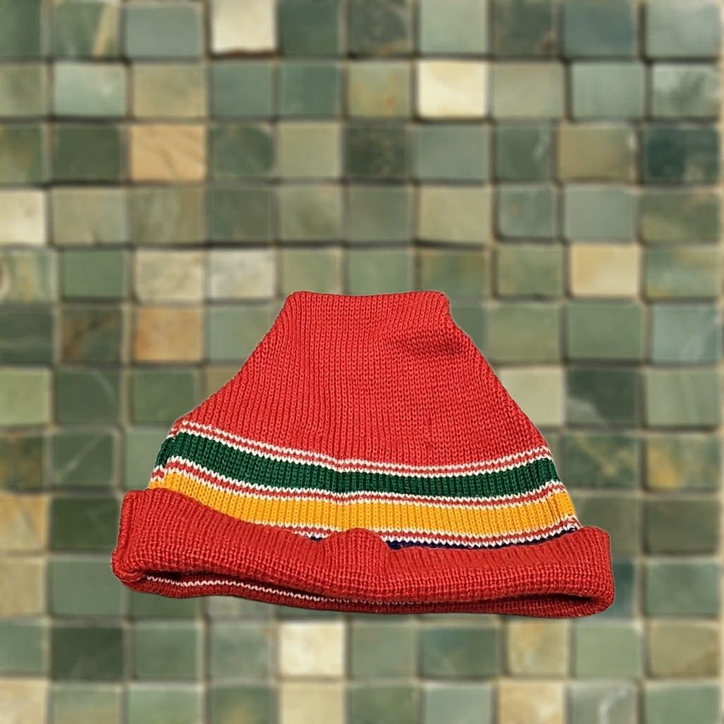 Vintage VINTAGE Wigwam Beanie Hat 100% Wool Geometric Multi Knit Unisex Adults One Size Ski Snowboarding Mens Womens Size ONE SIZE - 1 Thumbnail