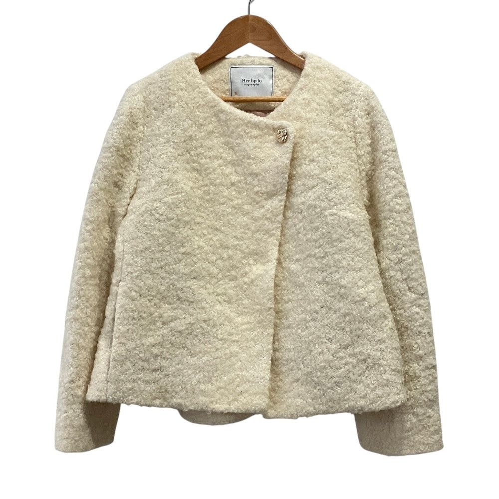 Other Other Herlipto Elise Boucle Jacket Textile Outerwear 1254307104 DUTY FREE for USA Size ONE SIZE - 1 Thumbnail