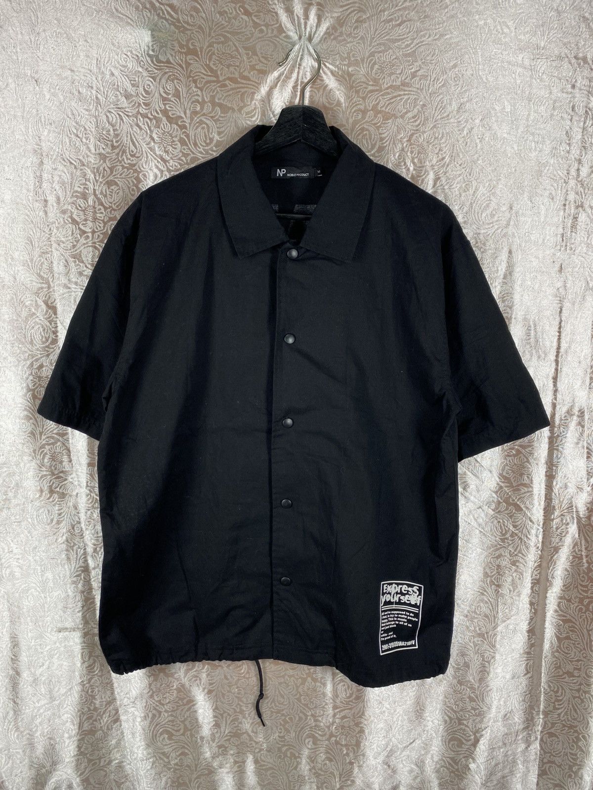 Japanese Brand NP Noble Product Black Short Sleeve Big Back Print Graphic Size US M / EU 48-50 / 2 - 3 Thumbnail