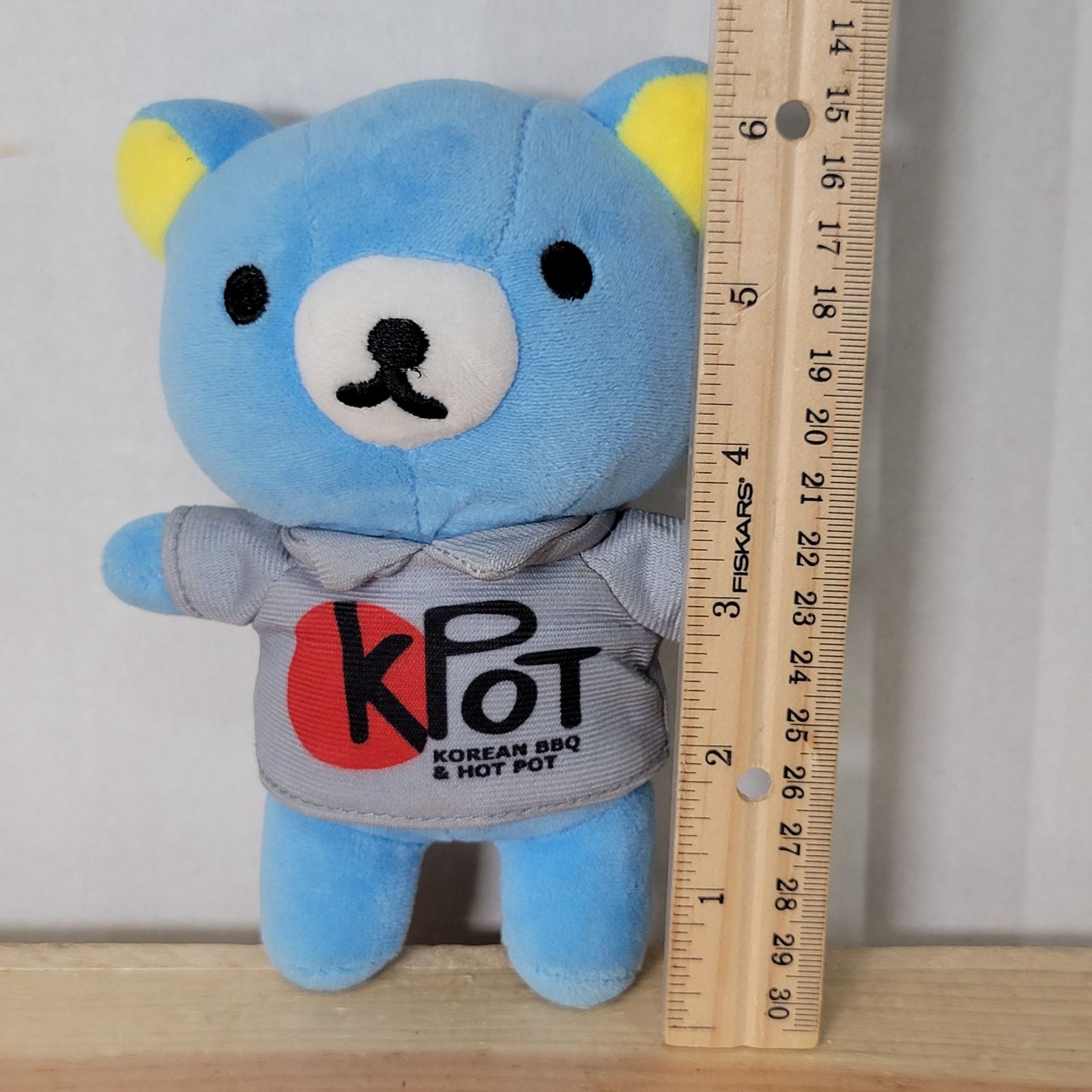 Other KPot Korean BBQ & Hot Pot Blue Plush Bear w/ Metal Clip Size ONE SIZE - 3 Thumbnail
