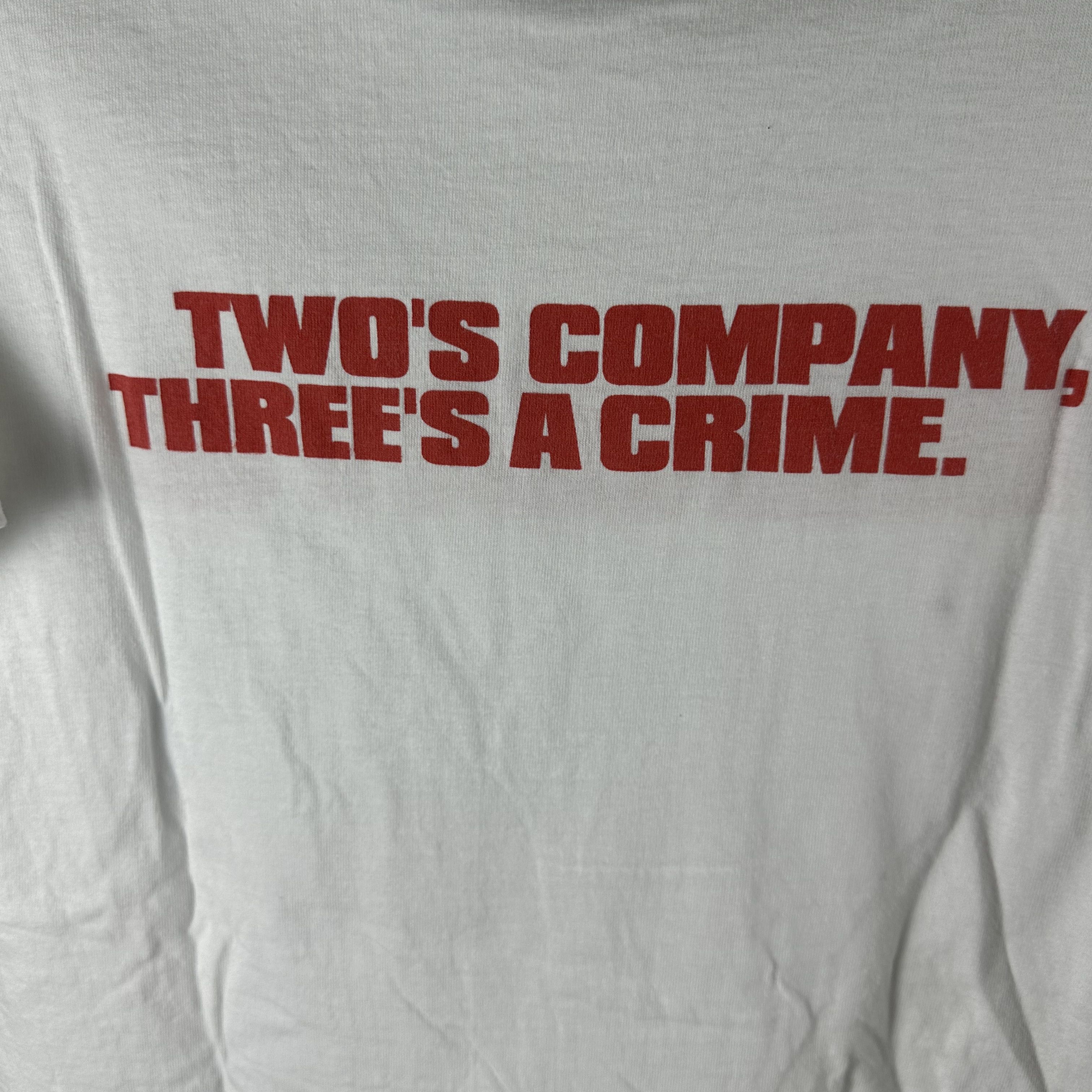 Vintage 2001 Bandits Two's Company Three's A Crime Bruce Willis Tee Size US L / EU 52-54 / 3 - 4 Thumbnail