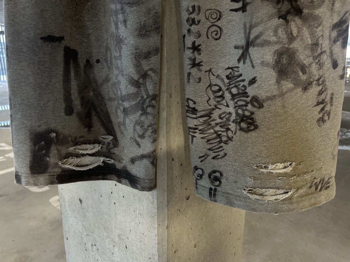 Balenciaga SS23 Balenciaga Skater Graffiti Distressed Zip Up Hoodie Size US M / EU 48-50 / 2 - 19 Thumbnail