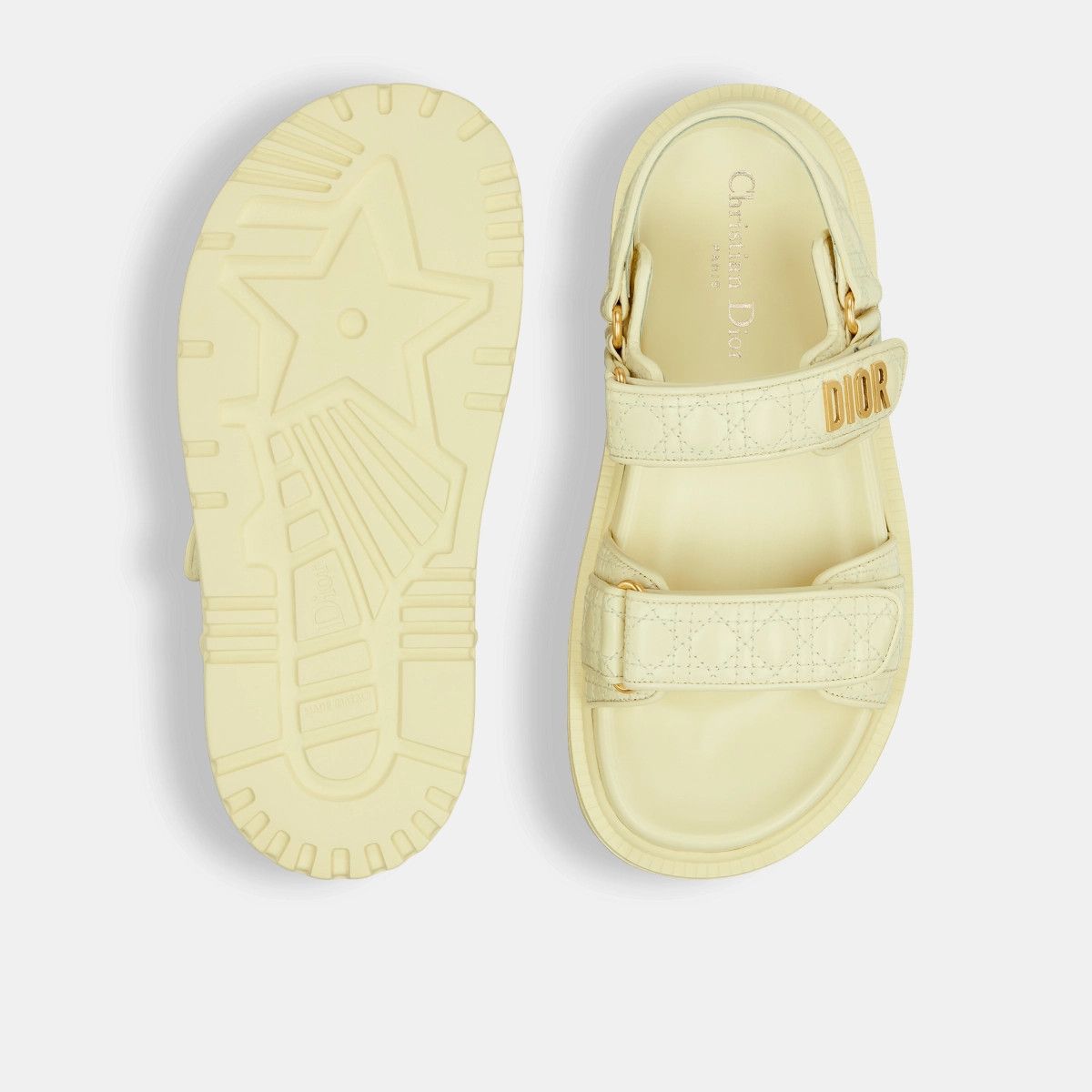Dior o1bcso1str0226 Dioract Sandal in Pastel Yellow Size US 7 / IT 37 - 4 Thumbnail