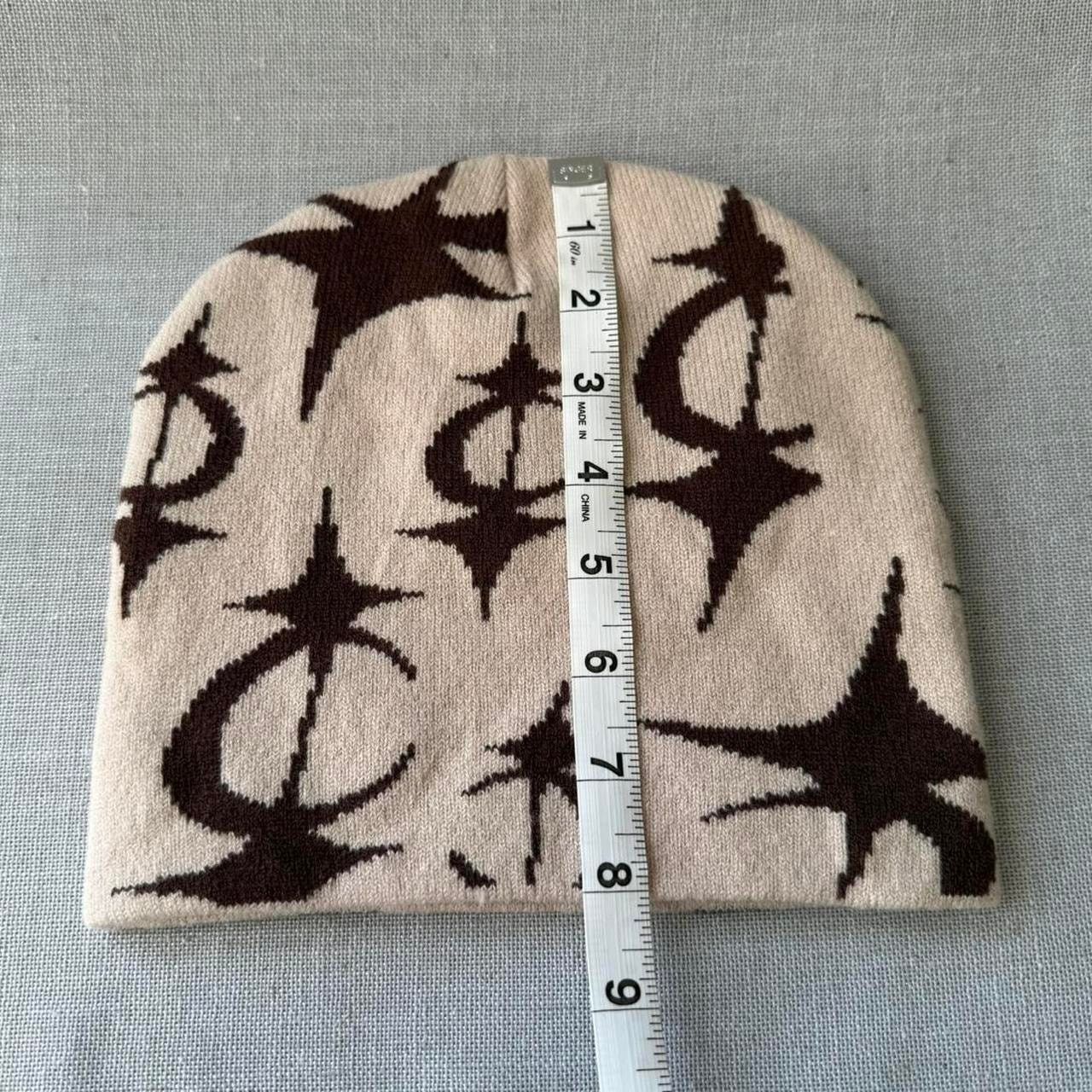 Other Cream beanie with unique brown WMNS Size ONE SIZE - 3 Thumbnail