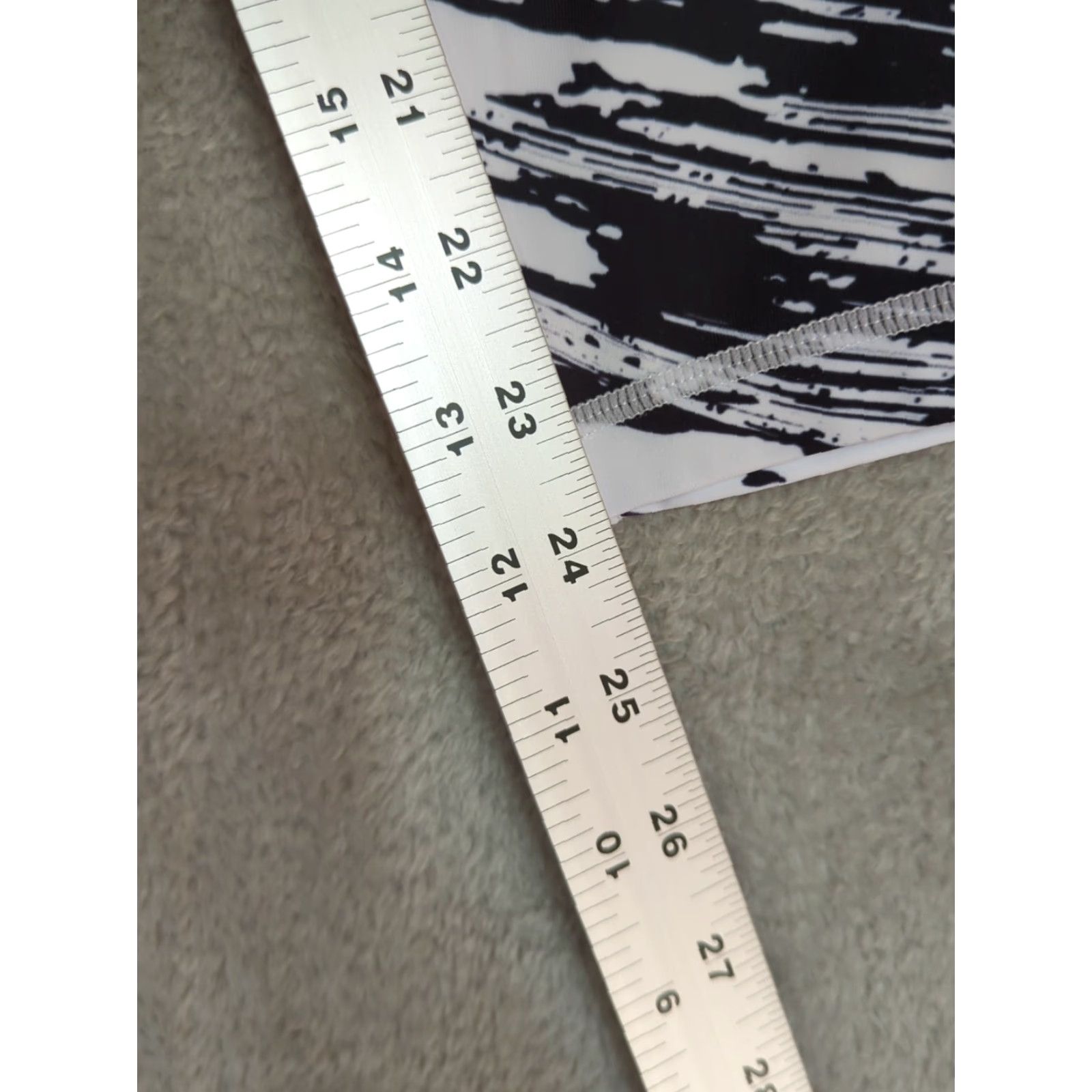 Vintage Ziya Active Safari Brilliant Leggings Zebra Black White High Rise 12 Women Size 34" / US 12 / IT 48 - 3 Thumbnail