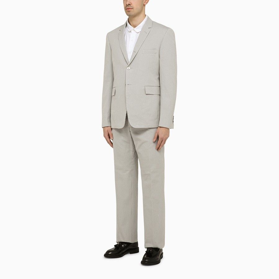 Thom Browne o1d2blof0724 Single-breasted Jacket in Light Grey Size US XXL / EU 58 / 5 - 2 Thumbnail