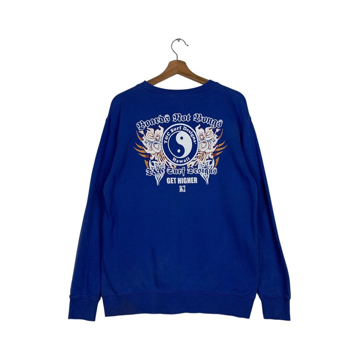 Japanese Brand T&C SURF DESIGNS Hawaii Taichi Big Logo Sweatshirt #1922-C83 Size US M / EU 48-50 / 2 - 1 Thumbnail