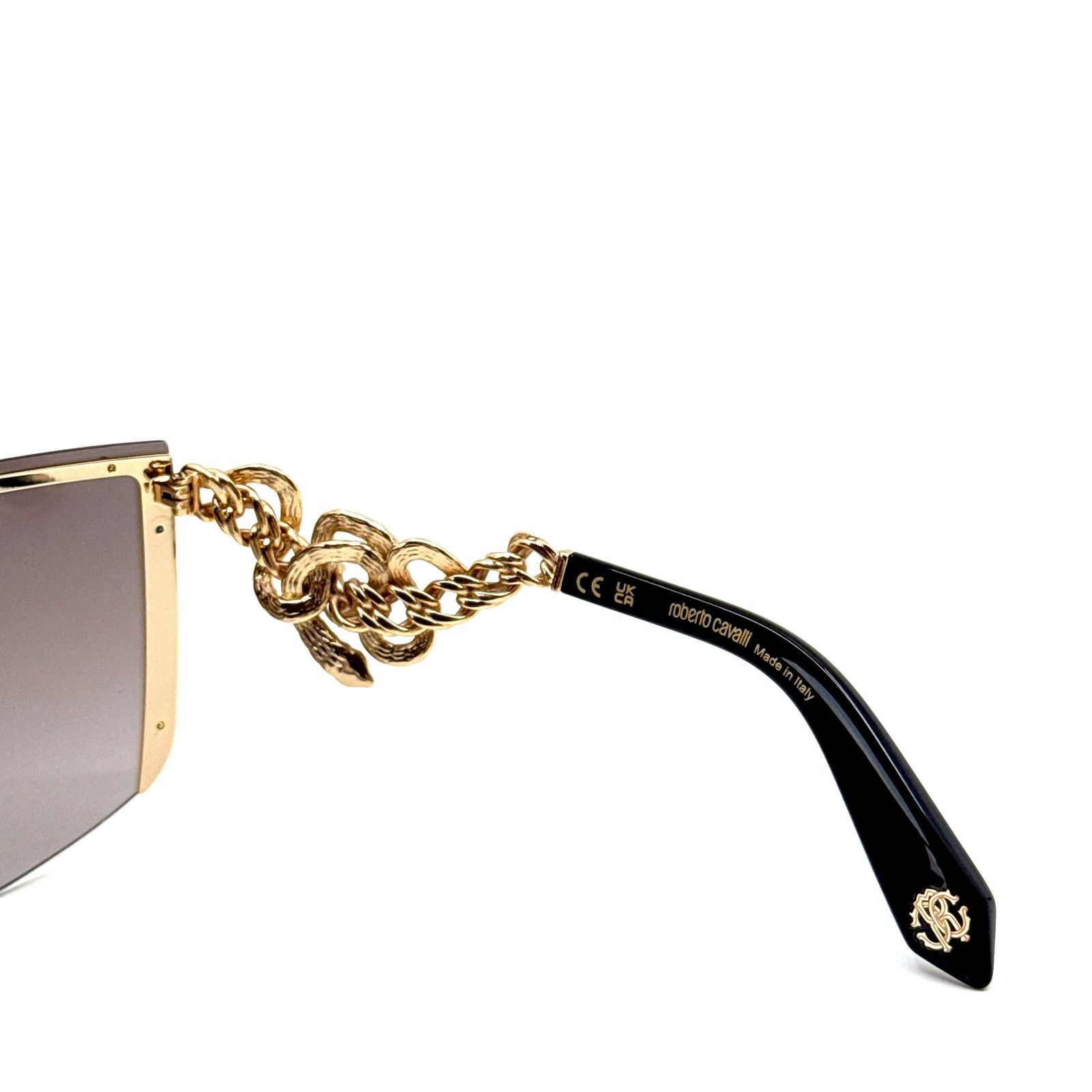 Roberto Cavalli New, ROBERTO CAVALLI Sunglasses SRC015 Col.300G Authentic Size ONE SIZE - 10 Thumbnail